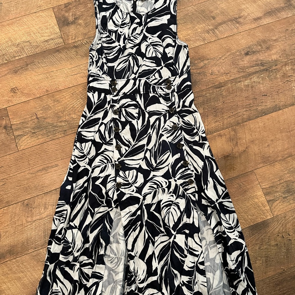 100% Linen Ann Taylor midi dress